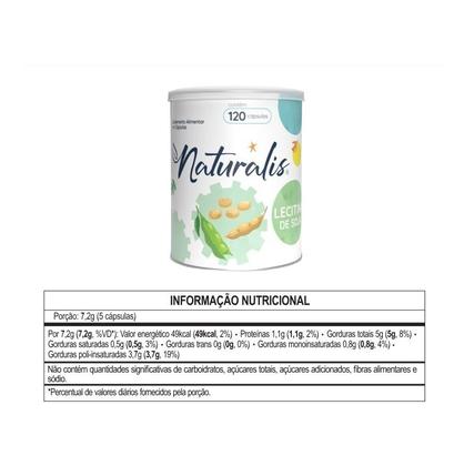 Imagem de Lecitina de Soja Naturalis 120 Cápsulas