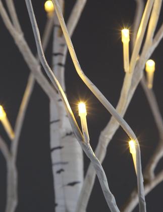 Imagem de LED Birch Tree LIGHTSHARE 1,8 m 72 L branco quente, pacote com 2