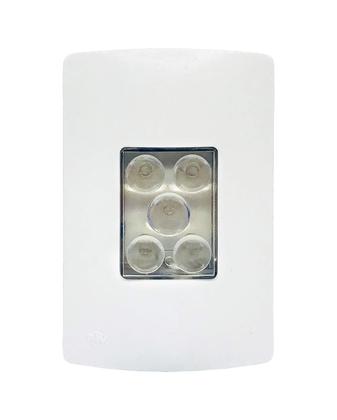 Imagem de Led De Emergência De Embutir Bivolt Pw 4x2 5 Led Ate 6 Horas