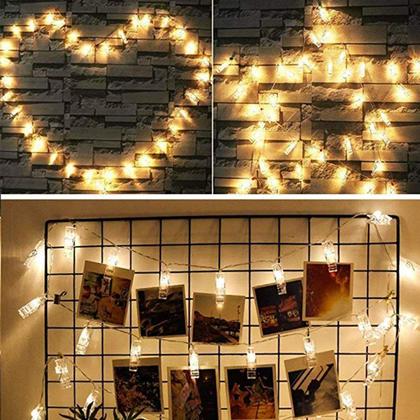 Imagem de LED Fairy Clip String Lights Dopheuor Photo Clip String