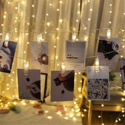 Imagem de LED Fairy Clip String Lights Dopheuor Photo Clip String