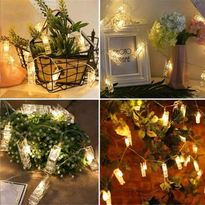 Imagem de LED Fairy Clip String Lights Dopheuor Photo Clip String