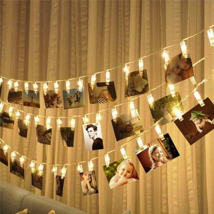 Imagem de LED Fairy Clip String Lights Dopheuor Photo Clip String