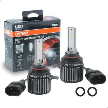 Imagem de LED Lâmpada Osram Night Breaker Cross HB3 HB4 9005 9006 27W 12V 6000K Par Automotivo Luz Super Branca