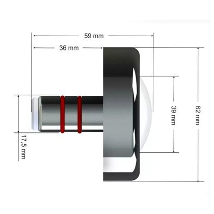 Imagem de Led Rgb 6w Inox Refletor Premium Iluminação Piscina Tholz