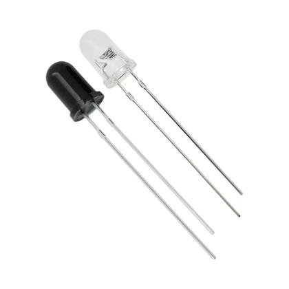 Imagem de Leds Infravermelhos 3mm, 5mm e 940nm - 10 Pares de Diodos Emissor e Receptor para Arduino