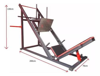 Imagem de Leg Press 45 Academia Equipamento Para Pernas Carga 300 Kg