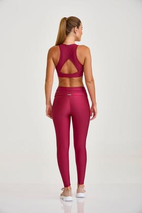 Imagem de Legging Atlanta com Textura Cajubrasil Vinho Roma