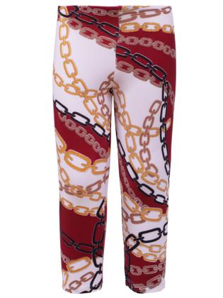 Imagem de Legging calça Longa Infantil escolar passeio estampa vinho ouro RUM E BUTTER poliamida elastano