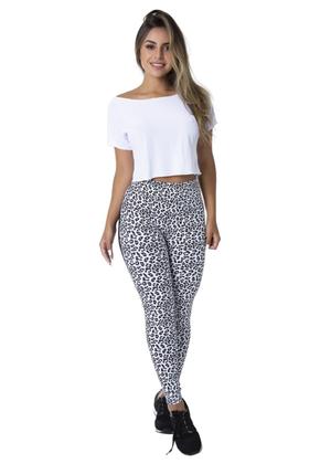 Imagem de Legging DLK com Estampa de Onca Preta