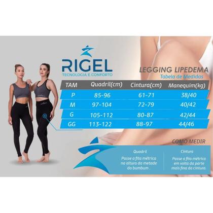 Imagem de Legging Emana Protect Fir 4D Lipedema Linfedema 962 - Rigel