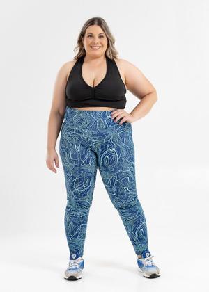 Imagem de Legging Estampada Plus Size de Suplex 