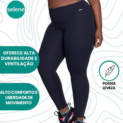 Imagem de Legging Feminina Básica Cintura Alta Plus Size Tamanhos X1 X2 X3 Selene