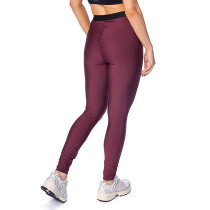 Imagem de Legging Feminina Fila Train Elastic V Slim Flow Vinho