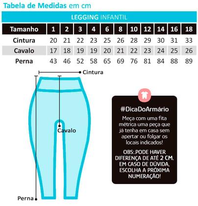 Imagem de Legging Infantil Feminina Azul Marinho Malwee