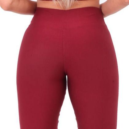 Imagem de Legging Lisa Cos Alto Suplex Feminino/masculino Ginástica