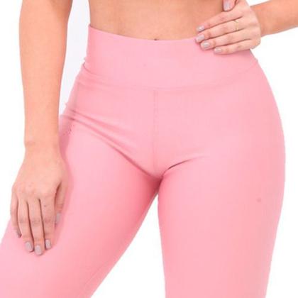 Imagem de Legging Lisa Cos Alto Suplex Feminino/masculino Ginástica