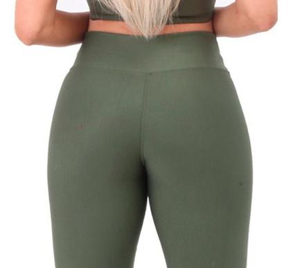 Imagem de Legging Lisa Cos Alto Suplex Feminino/masculino Ginástica