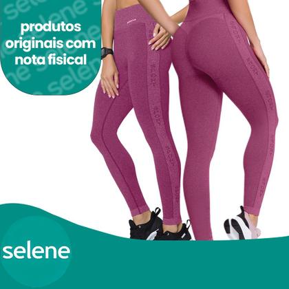 Imagem de Legging Selene Fitness Cós Cintura Alta Sem Costura Para Academia