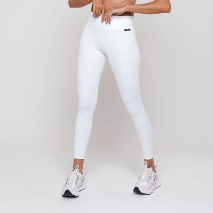 Imagem de Legging Vibs Fitness Feminina Branco Com Forro