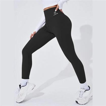 Imagem de Leggings de Yoga Femininas de Cintura Alta - Levantamento de Bunda - Calças Térmicas para Corrida