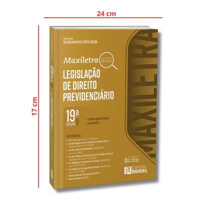 Imagem de Legislação Direito Previdenciário + Constituição Federal 19ª Edição 2025 - Maxiletra Letras Grandes
