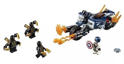 Lego 76123 Vingadores Ultimato Capitão América Moto Ataque