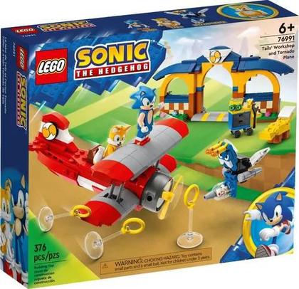 Imagem de Lego 76991 Sonic The Hedgehog - Oficina Do Tails E Avião Tornado  376 peças