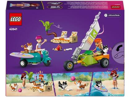 Imagem de LEGO Aventura com Cães Surfistas e Motocicleta - 42641 113 peças