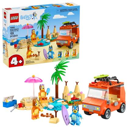 Imagem de Lego Bluey Viagem de carro em Família e Praia de Bluey 11202