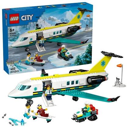 Imagem de Lego CITY Ambulancia Aerea para Emergencias 60465