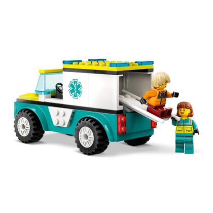 Imagem de LEGO City Ambulância de Emergência e Snowboarder 79 Peças - 4111160403