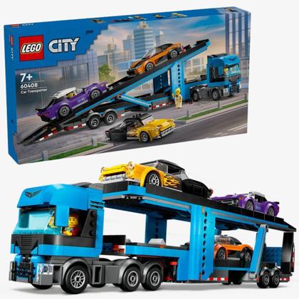 Imagem de Lego City Caminhão Cegonha e Carros Esportivos 60408