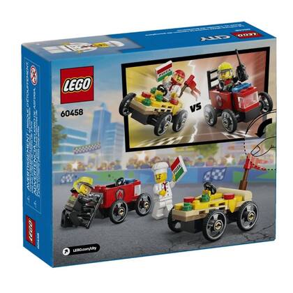 Imagem de Lego City Carro de Pizza vs Caminhão de Bombeiros 60458
