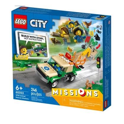 Imagem de Lego City Missões de Resgate de Animais Selvagens 246 peças 60353