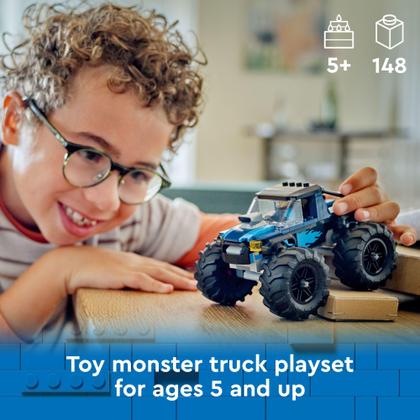 Imagem de LEGO City Monster Truck Off-Road Azul (60402) - Brinquedo para Crianças a partir de 5 anos