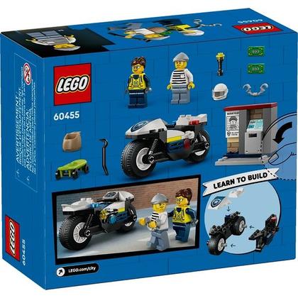 Imagem de Lego CITY Perseguicao com Motocicleta da Policia 60455