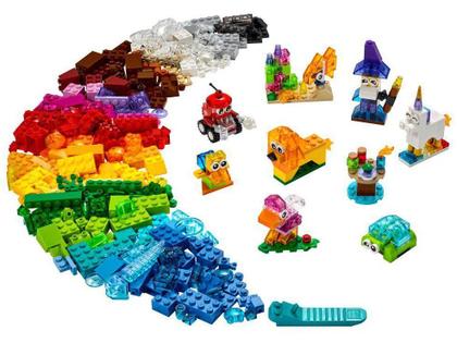 Imagem de LEGO Classic Blocos Transparentes Criativos 4+ 500 Pçs 11013