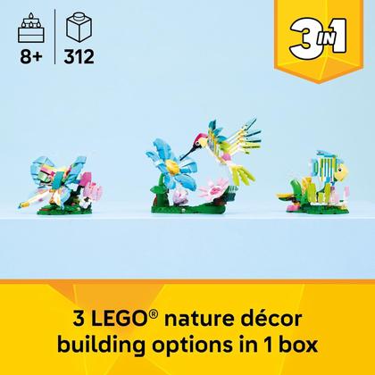 Imagem de LEGO Creator 3 em 1 - Animais Selvagens: Beija-flor Colorido 31384