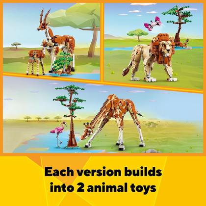 Imagem de LEGO Creator 3 em 1 - Animais Selvagens do Safari 31150