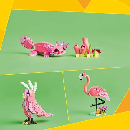 Imagem de LEGO Creator 3 em 1 - Animais selvagens: Flamingo Rosa 31170