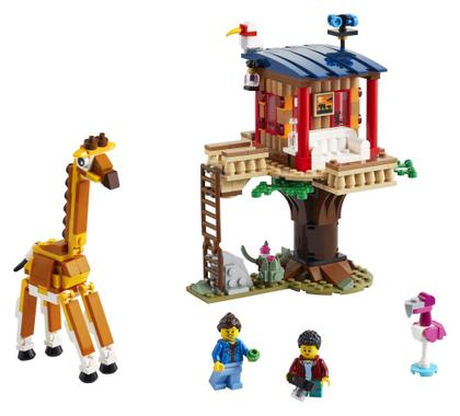 Imagem de LEGO Creator 3in1 Safari Wildlife Tree House 31116 Kit de Construção Com um Brinquedo de Casa, Brinquedo Biplane e Brinquedo Catamarã Melhores conjuntos de construção para crianças que amam jogo imaginativo, novo 2021 (397 peças)