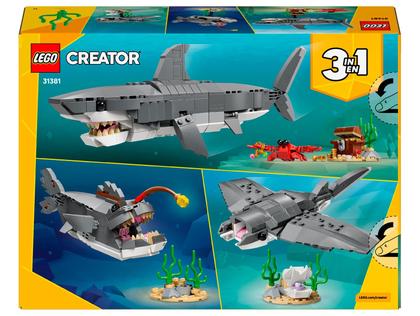 Imagem de LEGO Creator Tubarão com Baú de Tesouro 31381