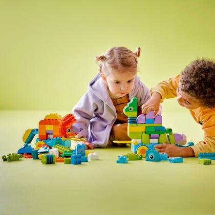 Imagem de LEGO DUPLO - Dinossauros 3 em 1 sobre rodas