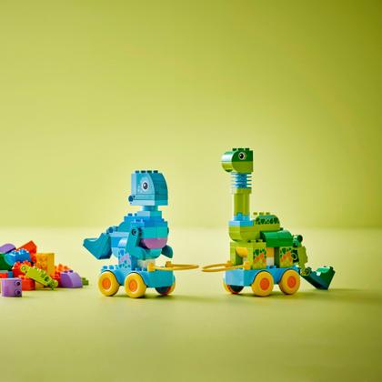 Imagem de LEGO DUPLO - Dinossauros 3 em 1 sobre rodas