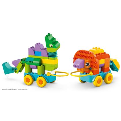 Imagem de LEGO DUPLO - Dinossauros 3 em 1 sobre rodas
