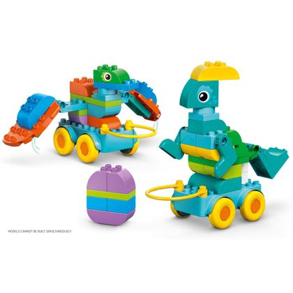Imagem de LEGO DUPLO - Dinossauros 3 em 1 sobre rodas