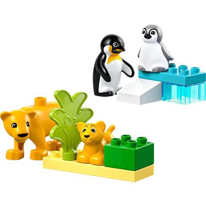Imagem de Lego Duplo Familia Pinguins e Leões 10442 com 10pcs