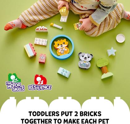 Imagem de LEGO Duplo - Meu Primeiro Cachorrinho e Gatinho Com Sons 10977