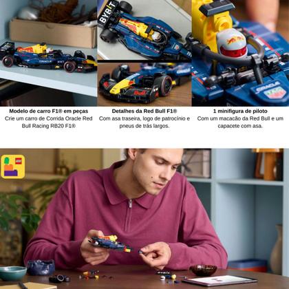 Imagem de Lego Formula 1 Speed Champions Modelo 77243 Carro de Corrida Oracle Red Bull Racing RB20 F1